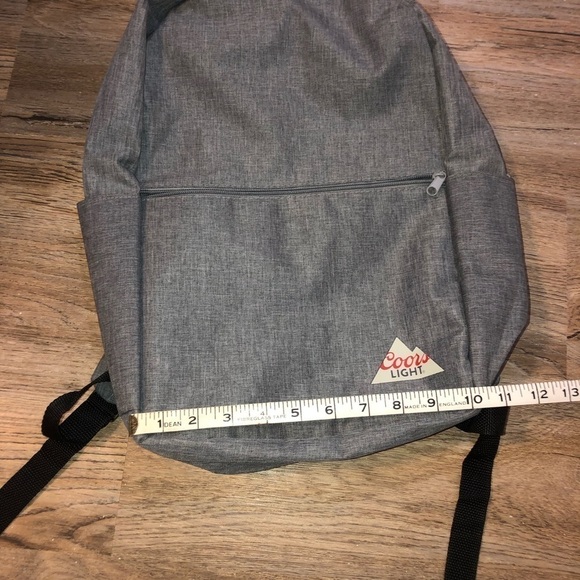 COORS Light Beer Explorer Insulated Backpack Cooler Gray 18x10” - Brand New - Picture 3 of 7